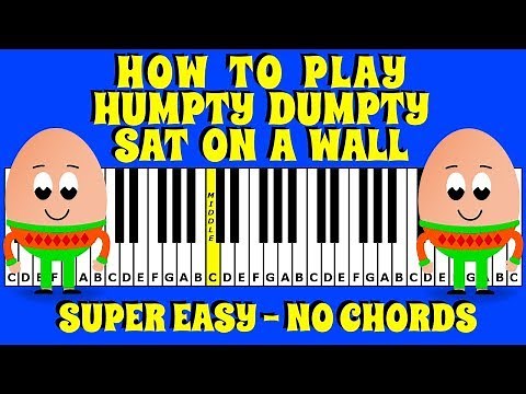 How To Play Humpty Dumpty Sat On A Wall On The Piano / Keyboard | Easy Tutorial - No Chords