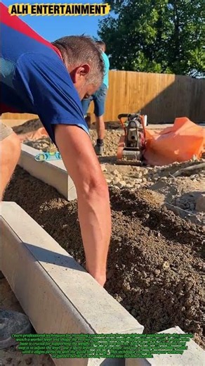 Precise Concrete Curb Installation Process | Professional Builder Tutorial #shorts