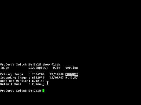 Update HP ProCurve switch software via TFTP