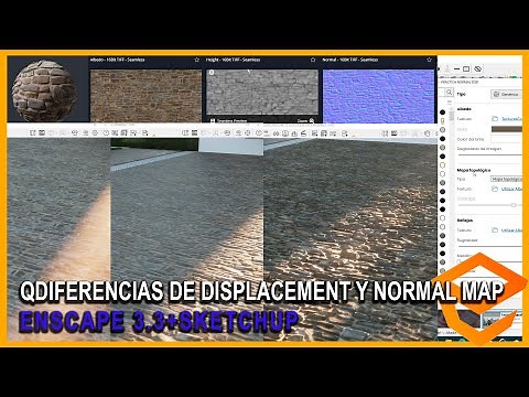 COMO FUNCIONA EL NORMAL MAP Y EL DISPLACEMENT CON ENSCAPE 3.3