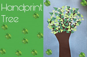Handprint Tree Art Lesson