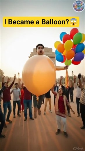 I Turned Into a Giant Balloon at India Gate 😱🎈 | AI Cinematic Short Film #trending#shorts #newconten