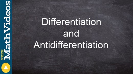 What is the difference of differentiation and antidifferentiation