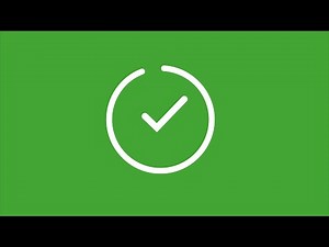 Checkmark green screen