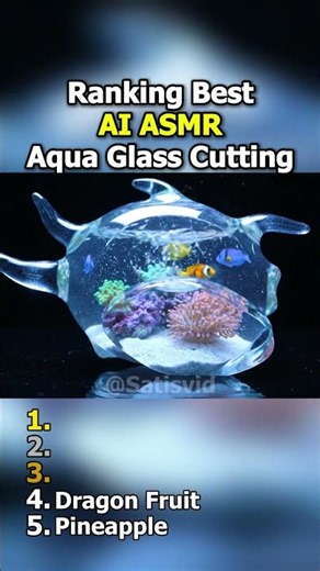 Ranking Best AI ASMR Aqua Glass Cutting