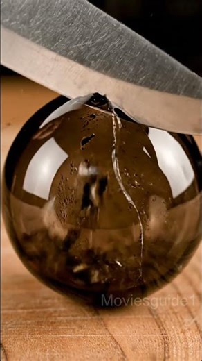 Asmr Black Glass Coconut cutting video #asmr #relaxing #coconut