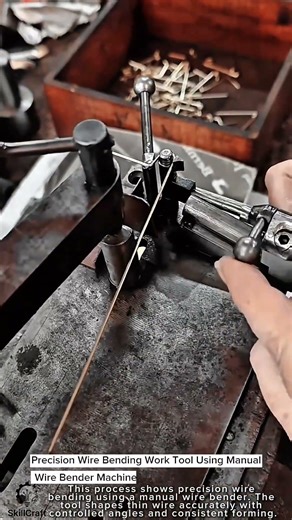Precision Wire Bending Work Tool Using Manual Wire Bender Machine #worktool
