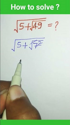 Double Square Root #maths #shorts