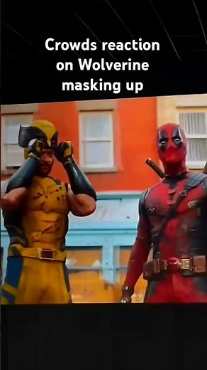 Theatre Crowd- Audience Reaction on Wolverine mask scene - Deadpool and Wolverine movie