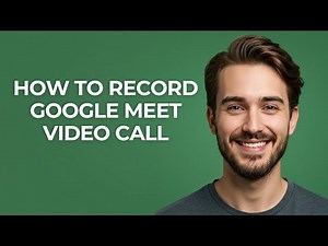 How to Record Google Meet Video Call - GUIDE!