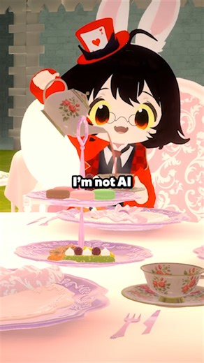 Accused of being AI, Baby Jonny responded with advanced tea physics 🐰🫖🤖 . . #vtubers #funnyreactions #cringecomedy #positivevibes #viralvideos #funnymeme #positivity #funnymoments #cutevideo #adorable #positiveenergy #cutie #cringe #cringememes #cursedmeme #reelsviral #cutereels #cursed #anime #cute #vrchat #funnymemes #vtuber #funnyvideo | tfmjonny