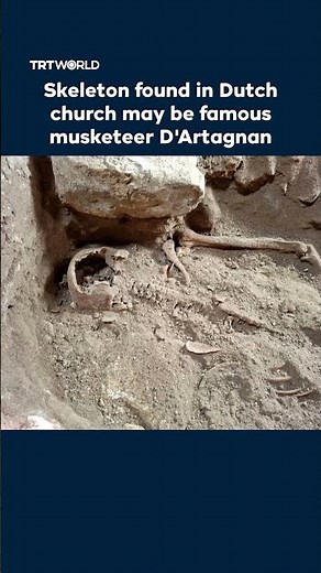 Skeleton found in Dutch church may be famous musketeer D'Artagnan