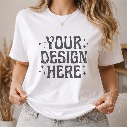 White T Shirt Mockup PNG | Close up Shirt Mockup | Neutral Apparel Mockup for POD Sellers | Lifestyle Clothing Display | Digital Download - Etsy UK