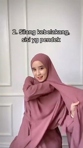 Tutorial hijab pashmina syar'i menutup dada