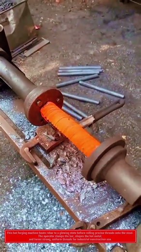 Hot Rebar Thread Rolling Machine – Extreme Forging & Precision Threading Process
