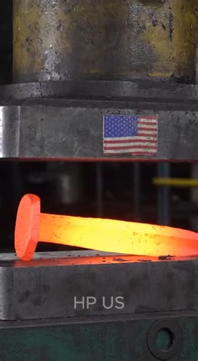 Hydraulic Press vs Hot Railroad spike#ForYou#FYP#USA#Canada#UK#Australia
