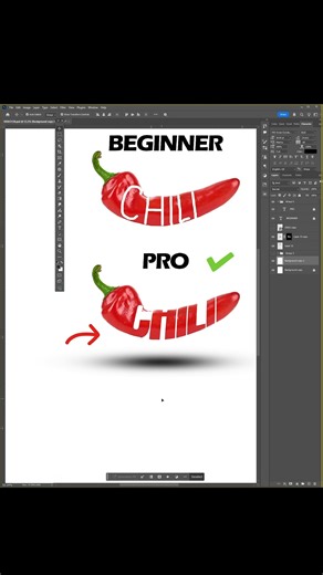 1.1K views · 20 reactions | Photoshop 2025 Tutorial: Turn the Word “CHILI” into a Super Realistic Chili! Hướng Dẫn Photoshop 2025: Biến Chữ “CHILI” Thành Trái Ớt Cực Kỳ Sống Động! #photoshop #photoshoptips #photoshoptricks #easytutorial #thegraphicboost | The Graphic Boost | Facebook
