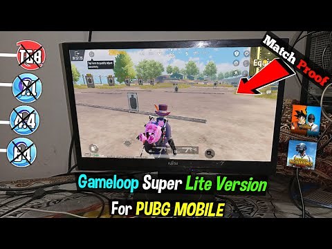 (NEW) Gameloop Lite Best For PUBG Mobile On Low End PC 2GB & 4GB Ram Without Graphics Card