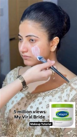10 million viewsMy viral Bride | Bridal makeup tutorial | red lips bride | self brial makeup #makeup