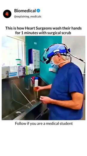 Explaining Medicals on Instagram: "Follow @explaining_medicals ⬇️⬇️⬇️⬇️ What text books can't show you, We animate. A surgical scrub is a precisely timed, standardized procedure designed to reduce the risk of surgical site infections. Lasting one to three minutes depending on protocol and antiseptic used, it combines mechanical cleaning and chemical disinfection. Vigorous friction removes dirt, oil, and transient microbes from the hands, nails, and forearms, while antiseptic agents like chlorhex