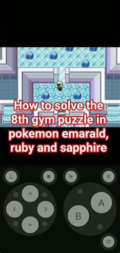 how to solve the 8th gym puzzle in pokemon emerald, ruby and sapphire