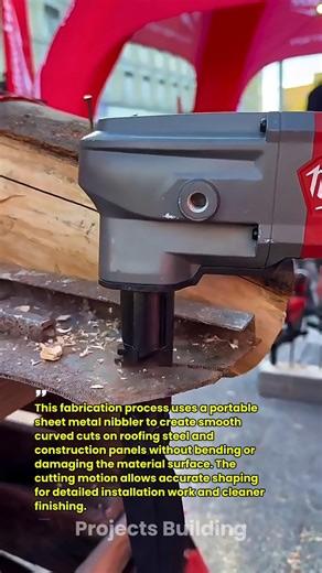 Precision Sheet Metal Cutting With Portable Nibbler Tool