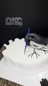 36K views · 591 reactions | Halloween Cake #5 Making The Comic Heart Cake    | OKC Cake Lady | Facebook