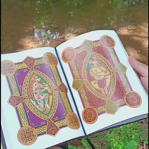 Illuminated Beowulf Book, Old and Modern English Together, Celtic and Anglo-saxon Decoration in the Book of Kells Style - Etsy