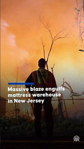 Multi-alarm fire at mattress warehouse triggers state of emergency in Belleville, New Jersey