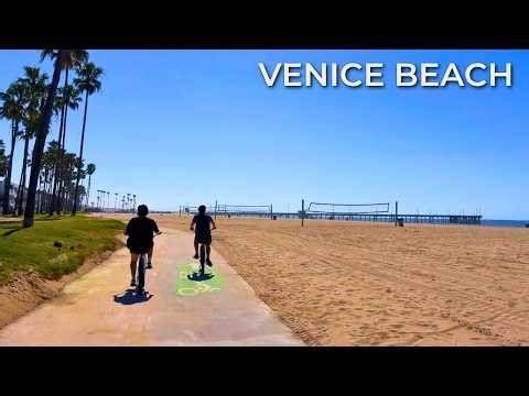 ☀️ Relaxing Venice Beach Walk l Pier to Skate Park & Back | 4K 60FPS