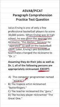 Ace the ASVAB: Paragraph Comprehension Practice Test #acetheasvab #grammarhero
