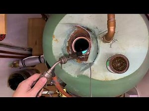 Trying to fix a leaking copper hot water cylinder