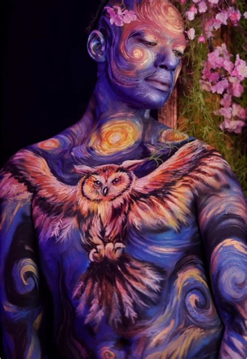 Live Body Painting at Renaissance Castle Event