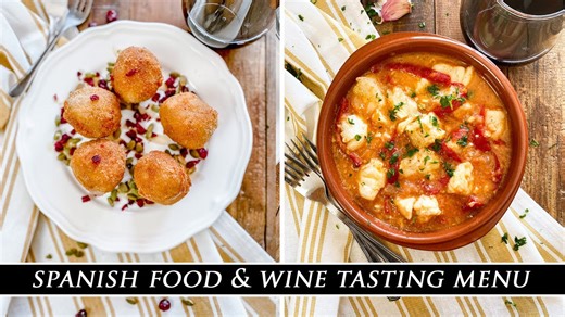 Two classic Spanish dishes paired with Spanish wines from Cariñena