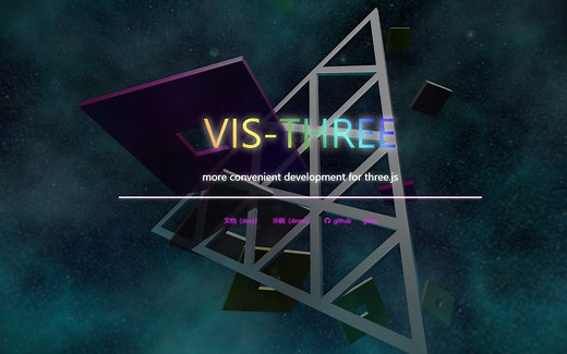 vis-three框架介绍，配置化的three.js web3D项目开发