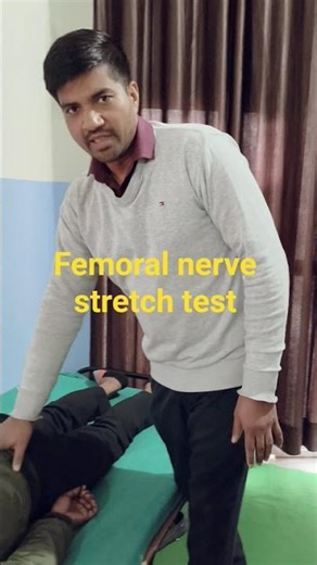 #femoral nerve stretch test #thighpain #kneepain #L2,L3,L4 Nerve root #quadriceps #muscles #jhajjar