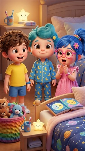 🌙 Bedtime Good Habits Song | Clean Up, Brush & Good Night! 🪥✨ #preschool #cartoon