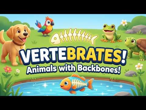 What is a Vertebrate? 🐶 Animals With Backbones!