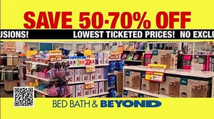 Bed Bath & Beyond TV Spot, 'Closing Stores: 50 to 70% Off'