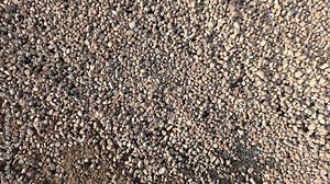Red Porphyry Crushed Construction Aggregate Stone Stock Video