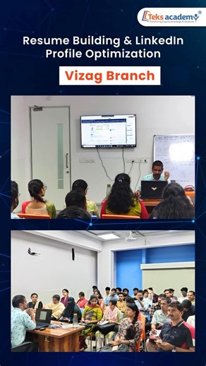 Teks Academy on Instagram: "At Teks Academy, we don’t just teach skills—we shape careers. In our LinkedIn Profile Optimization session, students learned how to craft powerful profiles, apply smart visibility techniques, and use end-to-end job-hunting strategies on LinkedIn to get real opportunities. #LinkedInOptimization #LinkedInLearning #jobsearchtips #CareerGrowth #jobhunting #careerbuilding #FutureReady #teksacademy #teksacademyvizag #teksacademydilsukhnagar"
