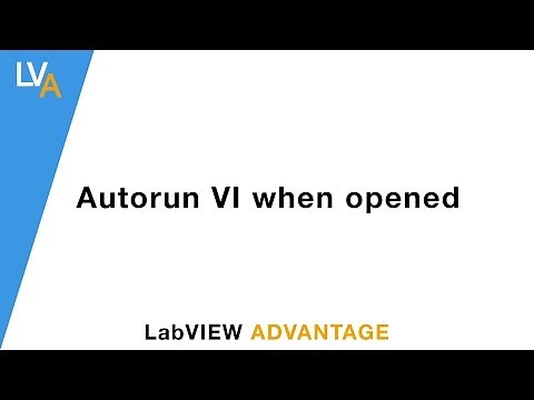 How to Autorun VI while opening in LabVIEW - LabVIEW