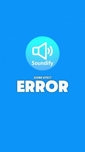 Error Sound Effect for Video Editing