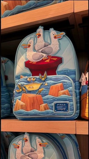 Disney Parks Pixar Loungefly Finding Nemo Seagulls Backpack #shorts