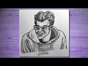 How To Draw A Man Wearing Sunglasses 😎 | Graphite Pencil ✍️ Drawing | Easy Tutorial For Beginners