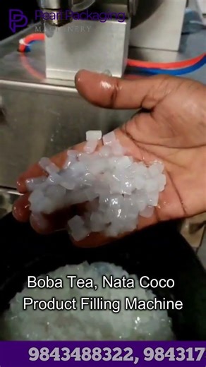 Boba Tea & Nata De Coco Filling Machine | Automatic Liquid Filling Machine