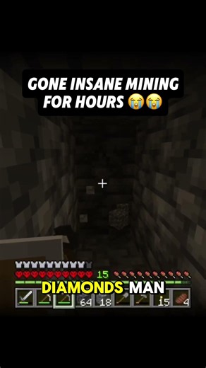 Gone insane mining vs losses it mining in minecraft #minecraft #mining #viral #fyp