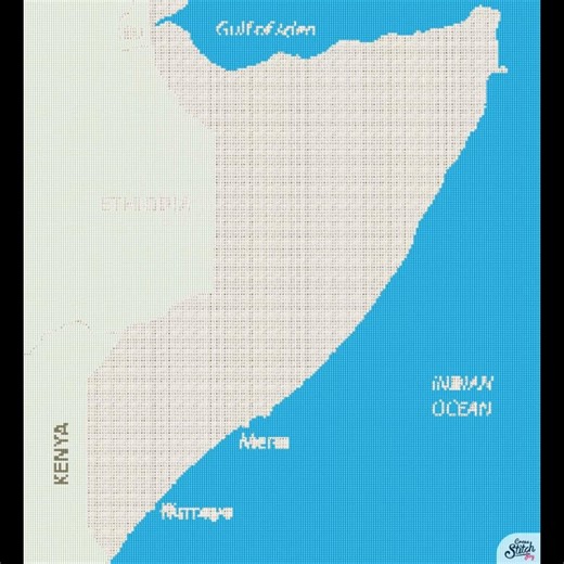 Somalia Map with city names