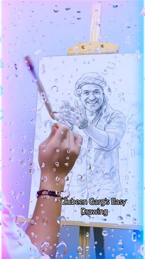 I Tried Zubeen Garg's Easy Drawing Tutorial #shorts