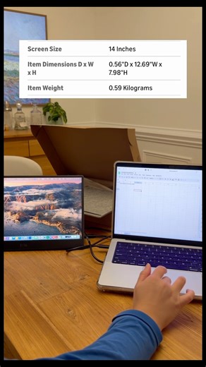 Portable Dell Monitor Unboxing #dell #portablemonitor #travelaccessories #workfromhome #dualscreen